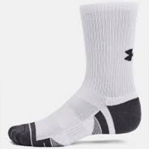 Adult unisex under armour socks crew size large (3) pack - Picture 1 of 4